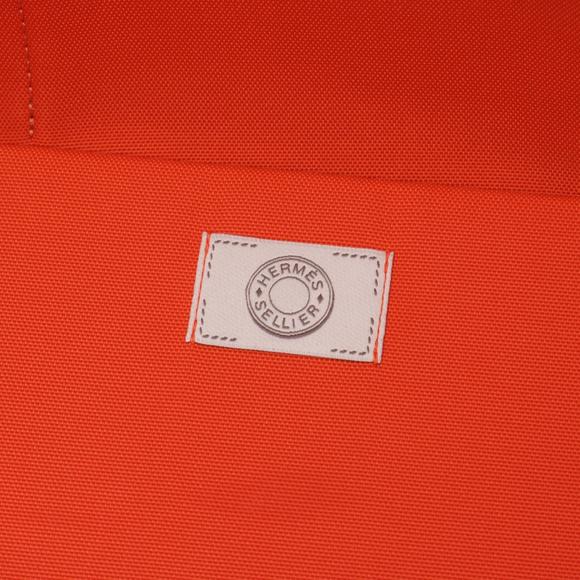 Hermes Dog Carrier Tote Bag Canvas Brown - Picture 4 of 7